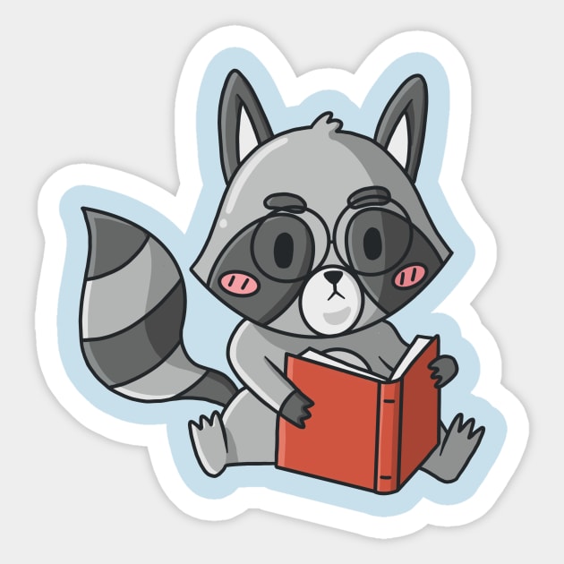 Raccoon Sticker by Israelement